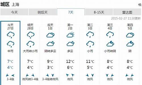 上海天气预报一周7天查询_上海天气预报一