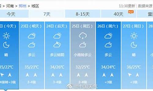 郑州一周天气预报查询最新消息新闻最新消息_郑州一周天气情况