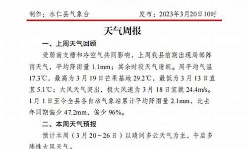 永仁天气预报_永仁天气预报15天